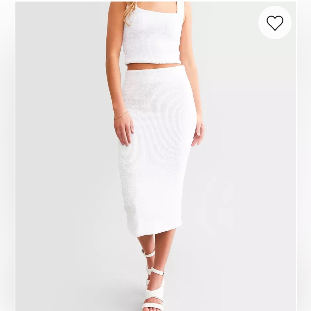 Z Supply SET - Ivory Andez top and matching Aveen midi skirt